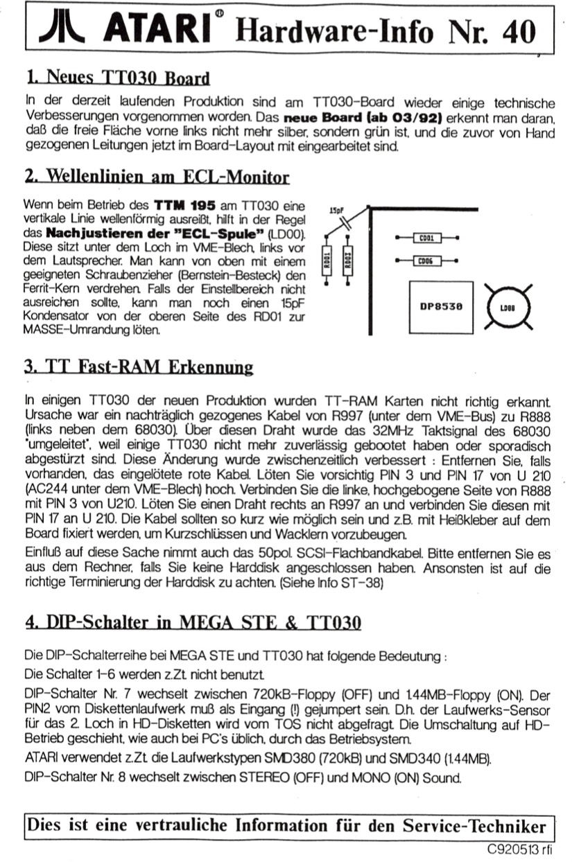 Atari Hardware Info No. 40