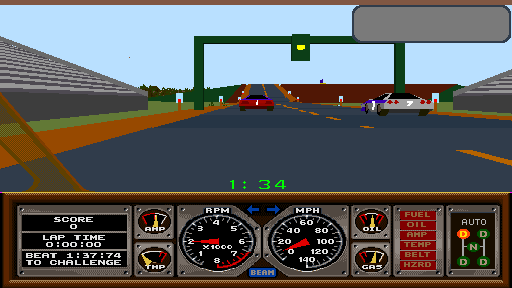 Atari Games: Street Drivin', Screenshot