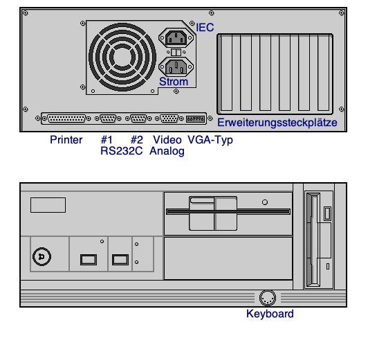 Atari PC4 Anschlüsse