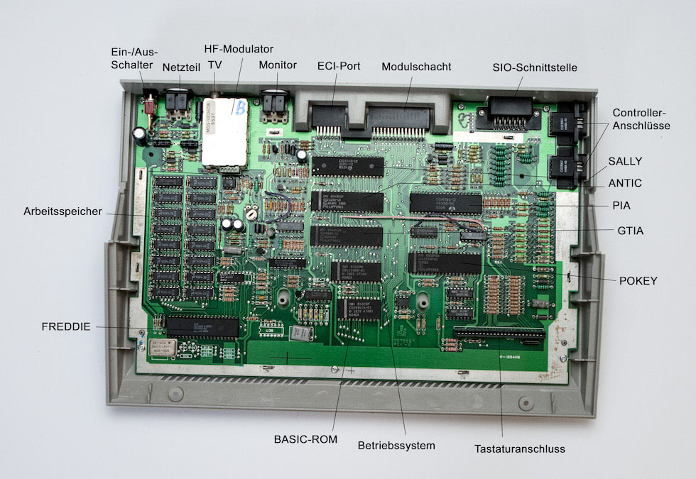 Atari 130XE Mainboard
