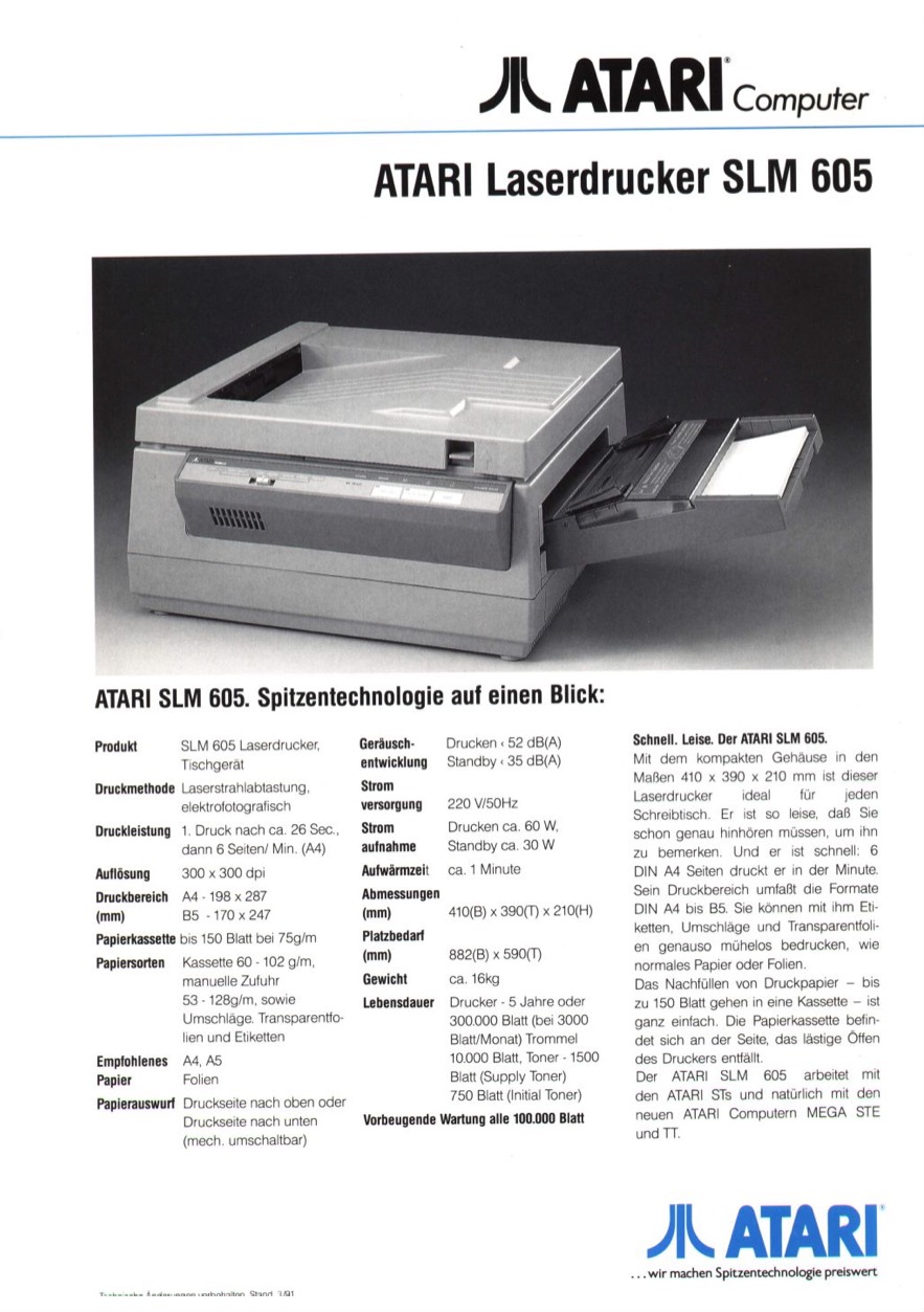 Atari SLM605