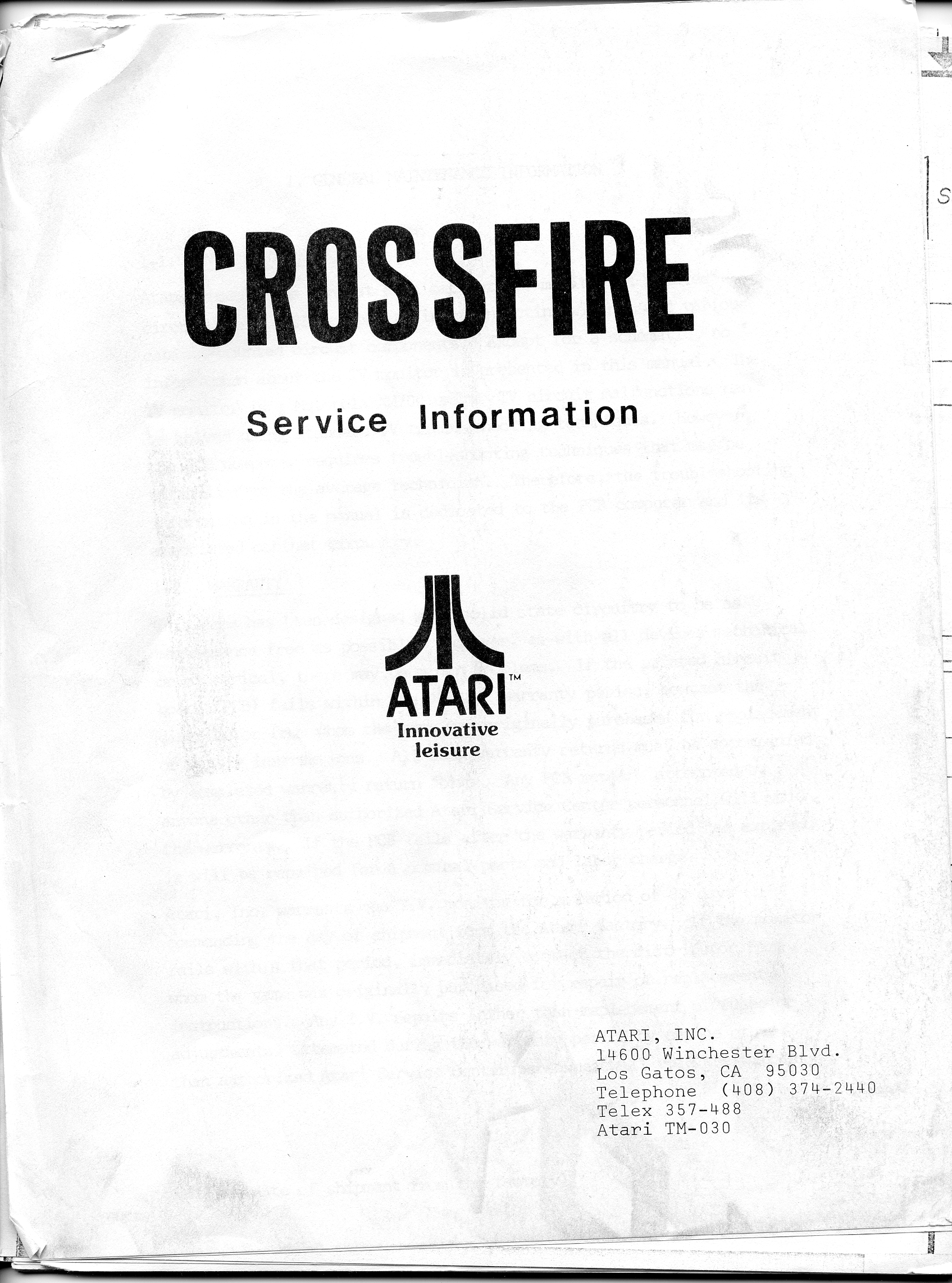 Crossfire Betriebsanleitung