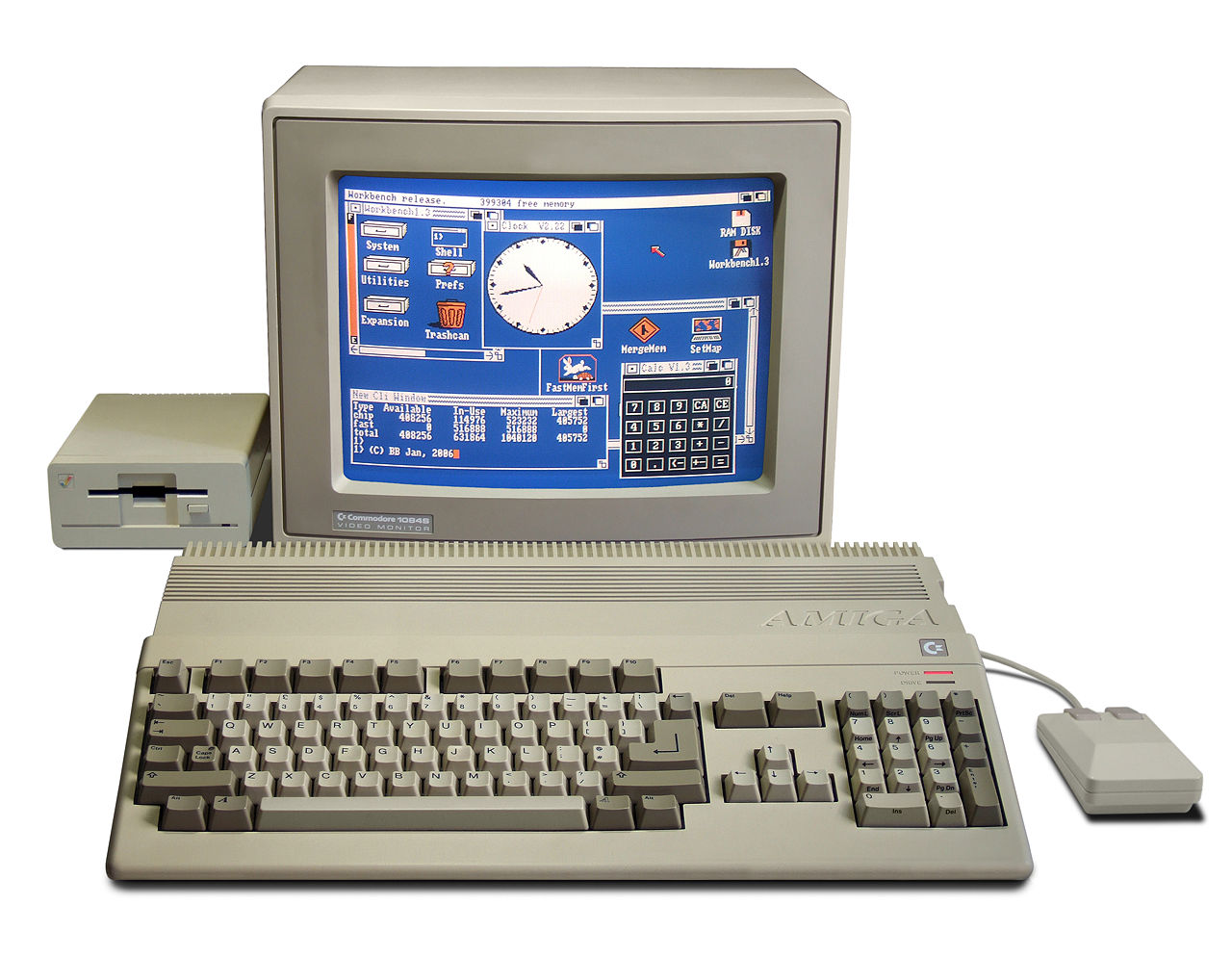 Commodore Amiga 500, 1987, Bild: CC-BY-2.5, Bill Bertram