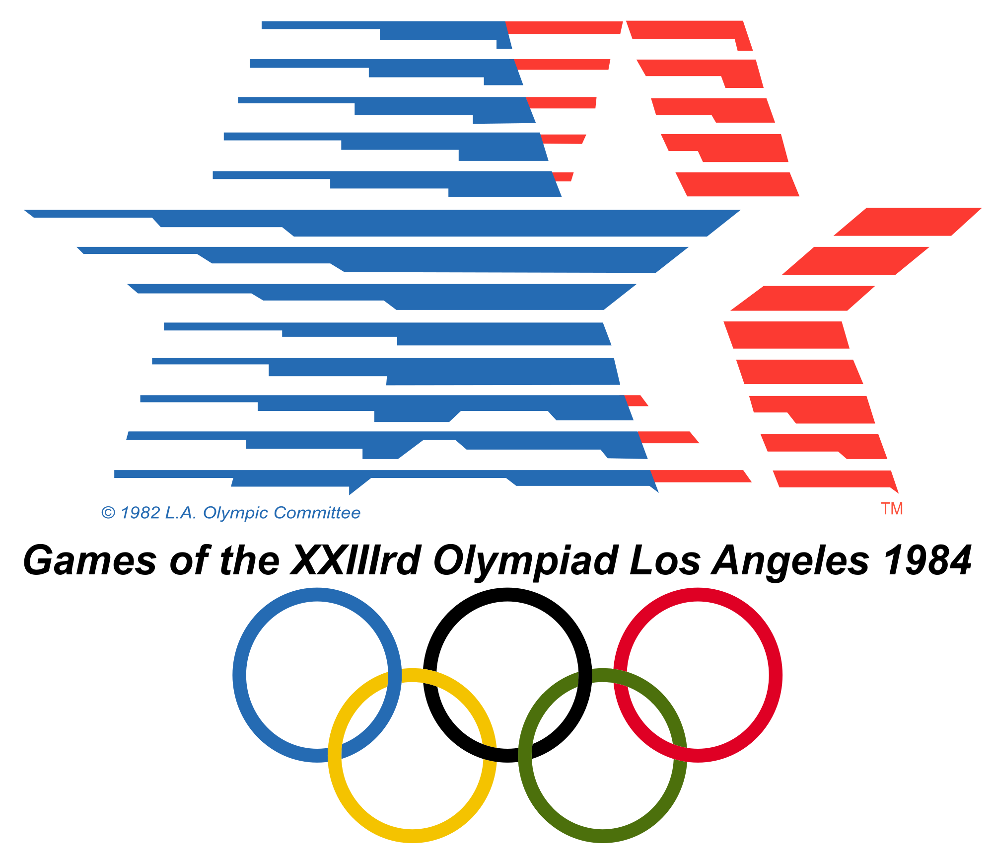 Logo der Olympischen Sommerspiele 1984